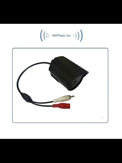 MIC-05B Уличный микрофон с защитой IP67 для систем видеонаблюдения (-25° - +80°) (цвет корпуса чёрный)