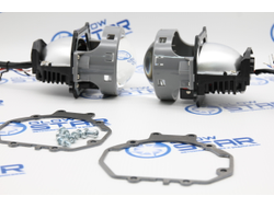 Набор Bi-Led линз Kia Magentis 2 MG (2005 - 2010) Aozoom A3+ MAX 2020 Intelligent New с переходными рамками (ремкомплект)