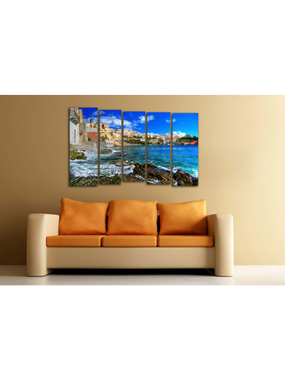 Модульная картина &quot;Берега Родоса&quot;
