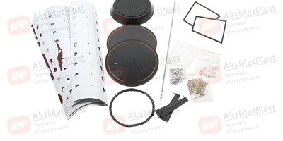 HG739 Стойка для очков настольная на 36 мест, пластиковая, вращающаяся, с зеркалами, без замков h=870 мм