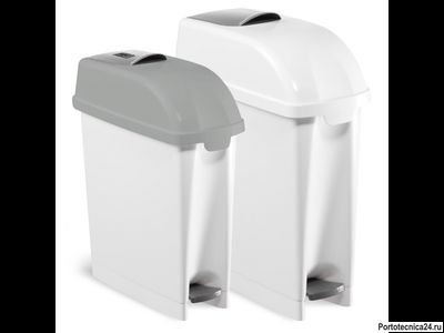 Контейнер Filmop Desy с педалью и креплением для установки на стену (белый, 17 литров)