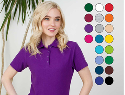 Рубашка поло женская (A04WL)  185 г/м2, 65% хлопок, 35% полиэстер