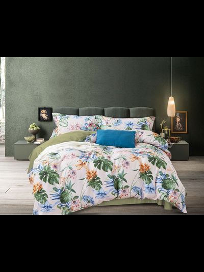 Постельное белье мако-сатин полутороспальное 150x200x1 180x230x1 50x70x1 70x70x1 TIS04-870