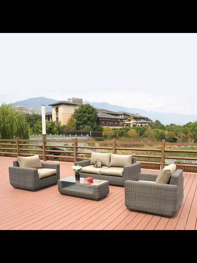 Комплект мебели из искусственного ротанга AFM-4018B Grey