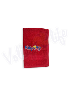 Полотенце большое красное