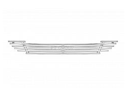 Накладка на решётку бампера Ø10 мм (НПС) Datsun on-DO Седан с 2014