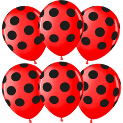 Горошек красный/чёрный