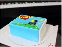 Торт жвачка Love is