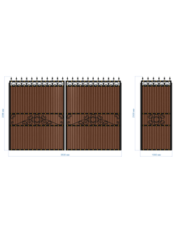 Ворота и калитка №004