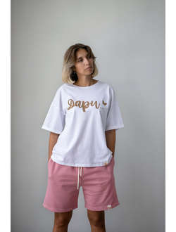 Женский костюм бело-розовый "Дари"