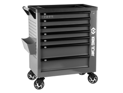 Тележка инструментальная, 7 выдвижных ящиков, "PROFESSIONAL", серая KING TONY 87G38-7B-G
