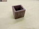 Горшок-кашпо цветочный сувенирный Kamastone Куб, набор из 3шт с подставкой, 1072, бежевый, 1042 серый и 0962 коричневый