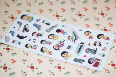 Наклейки "Жизнь котиков"