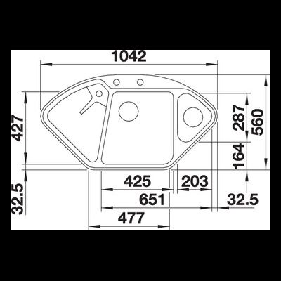 Мойка Blanco DELTA II-F SILGRANIT c кл.-авт. InFino, 523670