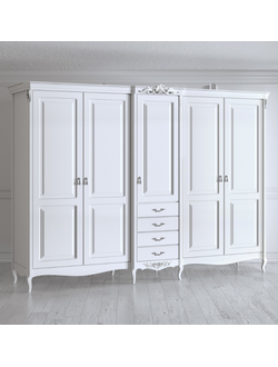 ШКАФ 5 ДВЕРЕЙ SILVERY ROME (L308*P70*H220) S625E-K00-S