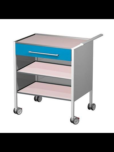 Столик AR-H25, с двумя полками и ящиком, задней и боковой стенками