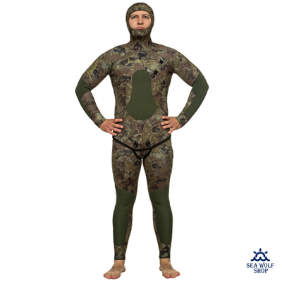 Гидрокостюм неопрен 7мм Marlin CAMOSKIN PRO green р.50