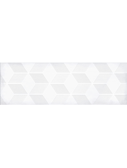 Настенная плитка декор Парижанка 1664-0184 20x60 гексагон белая