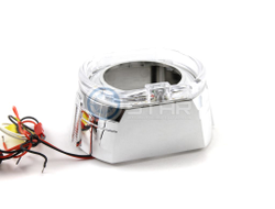 Бленда (маска) для линз №24 2.5 дюйма, F-Style с кольцом CREE (белый) 2 режима, 1шт