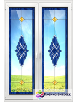 Витражная пленка, витражная пленка самоклеющаяся под заказ,пленочный витраж с фацетом