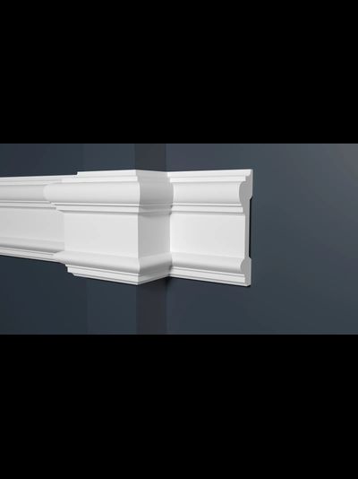 Молдинг Decor Dizain DD601, дюрополимерный, влагостойкий, под покраску, длина 2 м