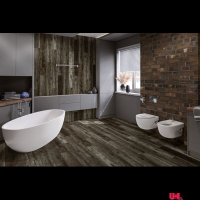 Кварцвиниловая плитка Damy Floor Family LVT Дуб Рустикальный Черный / Rustic Black Oak TCM369-7 — LVT 43 класс толщина 2.5 мм с фаской клеевая 4.13 м2