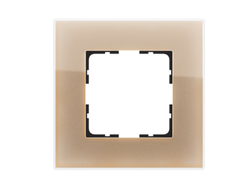 1L1001GG Рамка одинарная Стекло, шампань глянцевое