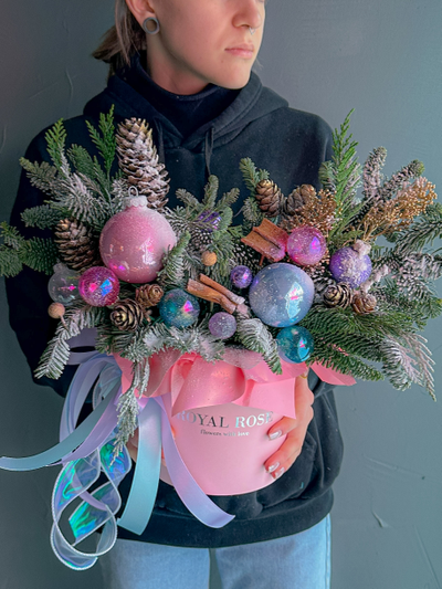 Композиция с елью "Баббл гам"