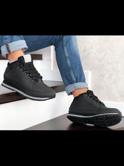 New Balance 754 Black Кожаные с мехом
