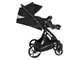 Коляска 3в1 ibebe i-stop Ткань Black, черная рама