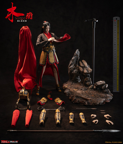 Китайская воительница Мулан (в черном) - КОЛЛЕКЦИОННАЯ ФИГУРКА 1/6 MULAN - Black (PL2023-204A) - TBLeague
