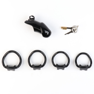 Пояс верности мужской, пластик, 6×3.5 см, набор колец, замок, ключ