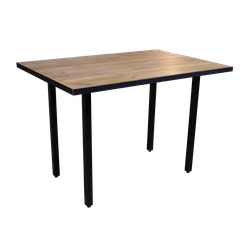 Прямоугольный стол с ЛДСП столешницей и металлическим основанием