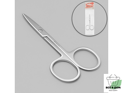 Ножницы маникюрные, прямые, узкие, 9 см, цвет серебристый