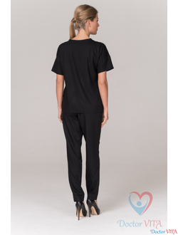 Брюки DR.SUPER "Stars" черные