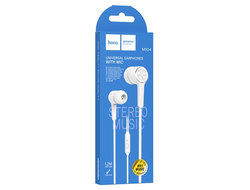 Проводные наушники Hoco M104 Gamble белый