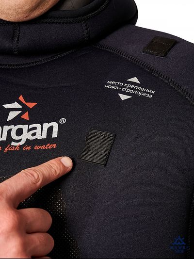 Гидрокостюм неопрен 9мм Sargan "СИВУЧ 2.0" р.ML-50