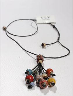 КОЛЬЕ "КЕРАМИЧЕСКИЕ БУСИНЫ 23"