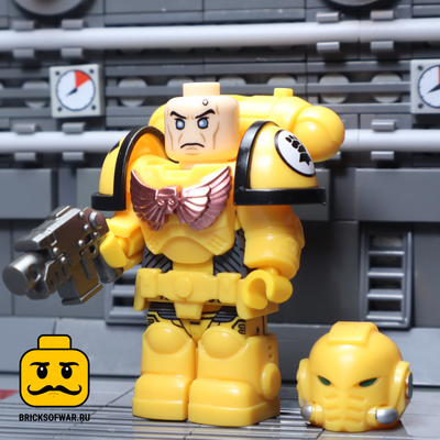 Конструктор фигурка Космодесантник, легион Имперские кулаки, Вархаммер 40000