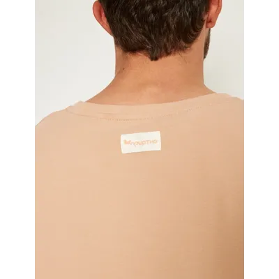 МУЖСКАЯ ФУТБОЛКА БЕЖЕВАЯ  "ВОЗДУШНАЯ"