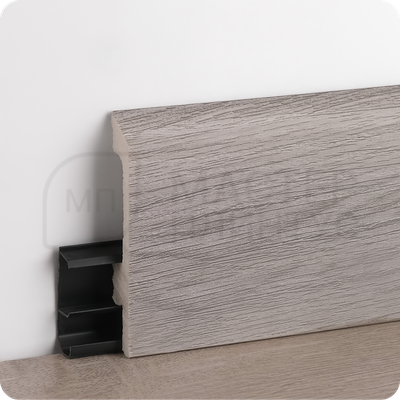 Плинтус из дюрополимера Winart Quadro Pro 80х16х2000 мм. Филадельфия 002