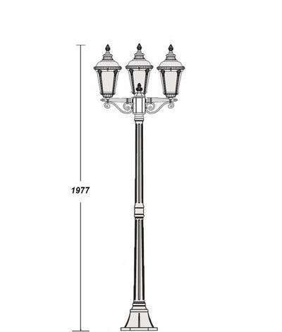 Светильник садово-парковый Munich2 -S3-Gb