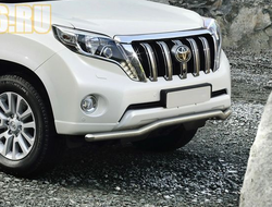 Защита переднего бампера волна d57 на Toyota Land Cruiser Prado 150 (Ленд Крузер Прадо 150)