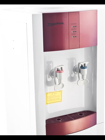 Кулер для воды Aqua Work 16-LD/EN бело-красный, с нагревом и с электронным охлаждением