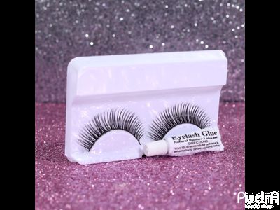 Ресницы накладные, с клеем, цвет чёрный, P14