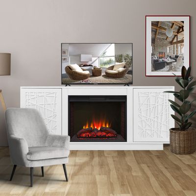 Электрокамин Майами WT с очагом Sparta 25.5 LED