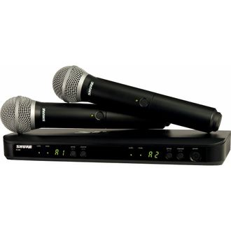 Двухканальная радиосистема с двумя ручными передатчиками SHURE BLX288E/PG58