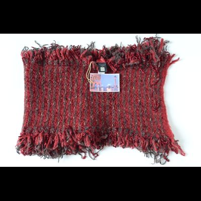 Vizio Италия 6514 SLF бордовый шарф с бахромой фото