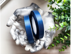 Лента атласная 1.2 см., рулон (23м.), ТЕМНЫЙ СИНИЙ