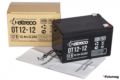 Аккумулятор Eltreco 6-F-12 (12V12A/H C20)